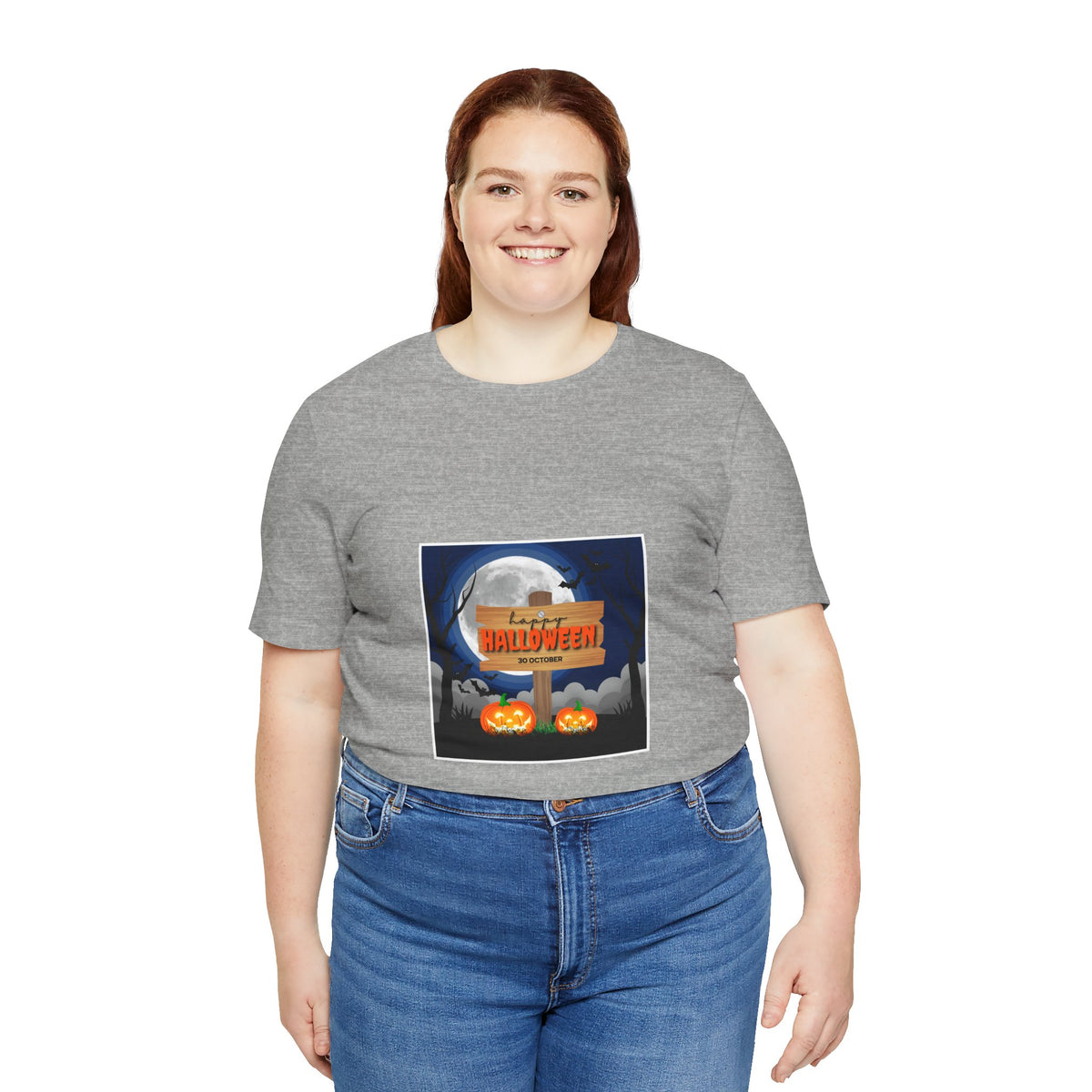 Halloween Pumpkin Sign T-Shirt — Happy Halloween Graphic Tee