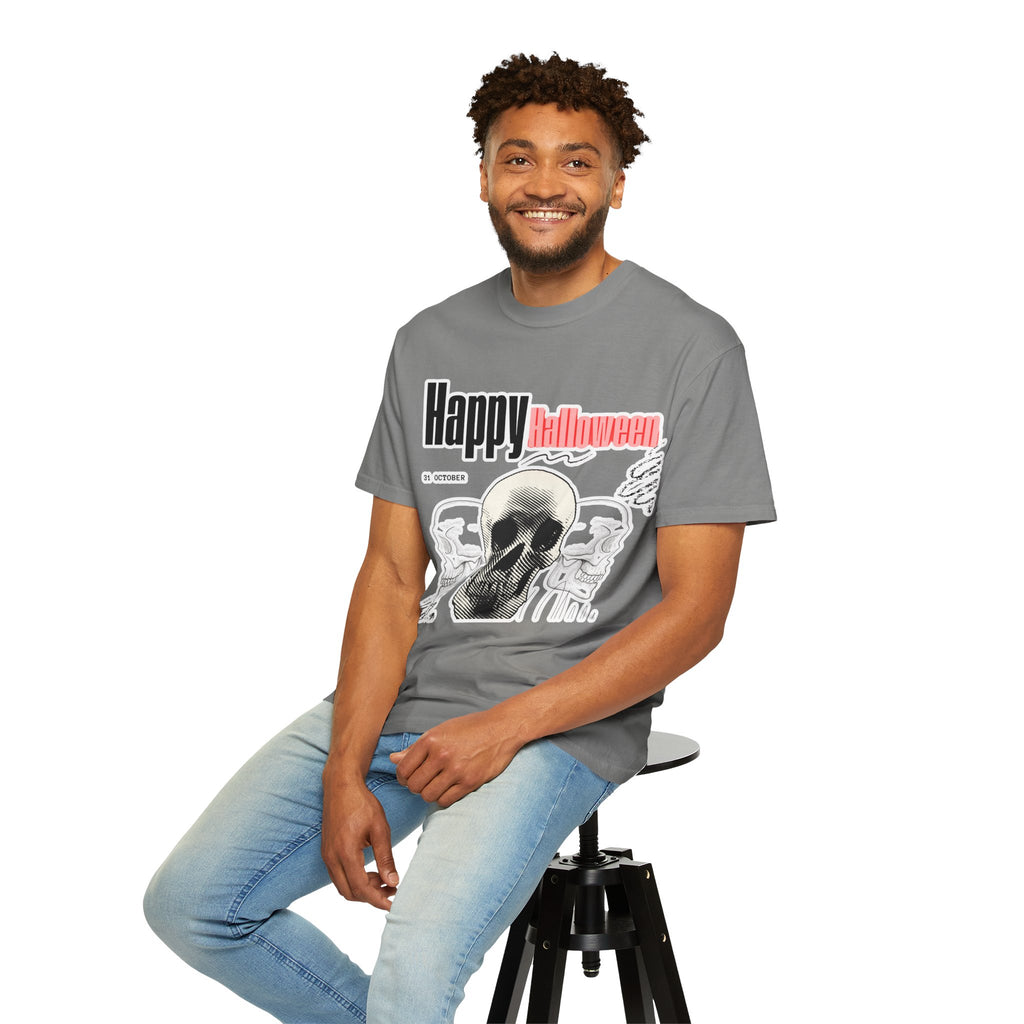 Happy Halloween Skull T-Shirt — Graphic Halloween Tee