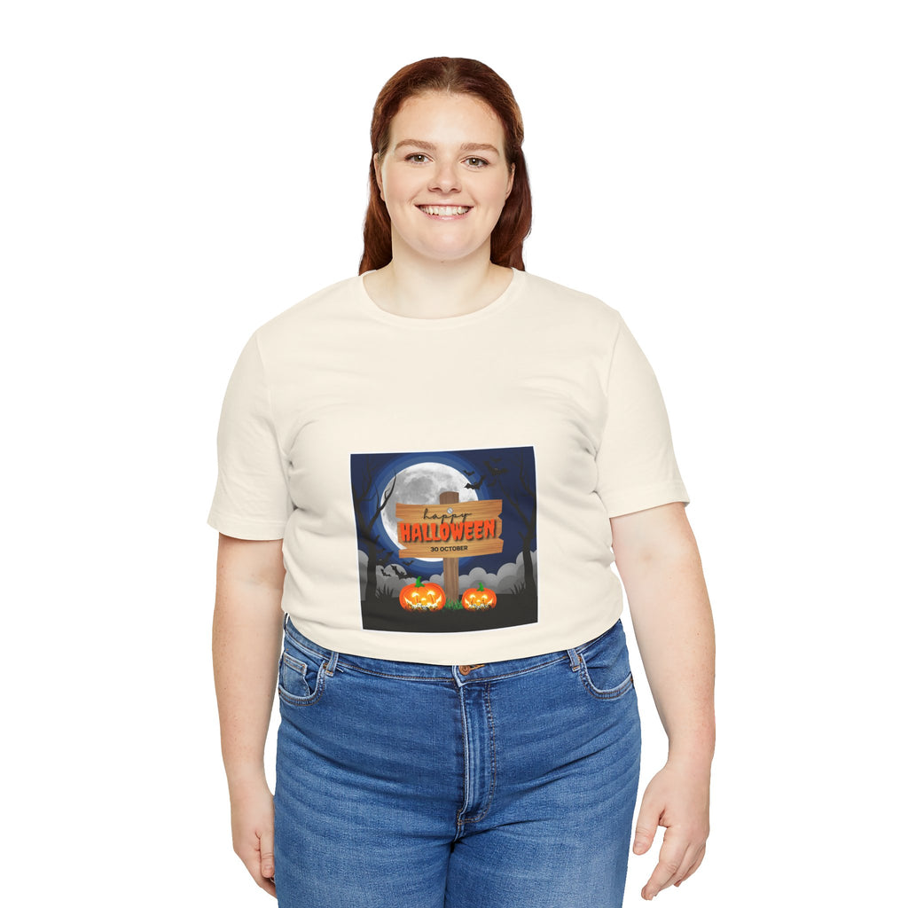 Halloween Pumpkin Sign T-Shirt — Happy Halloween Graphic Tee
