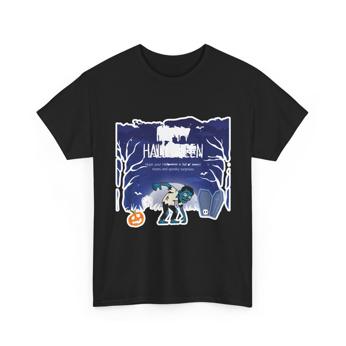 Happy Halloween Cute Witch T-Shirt — Halloween Graphic Tee for Kids & Adults
