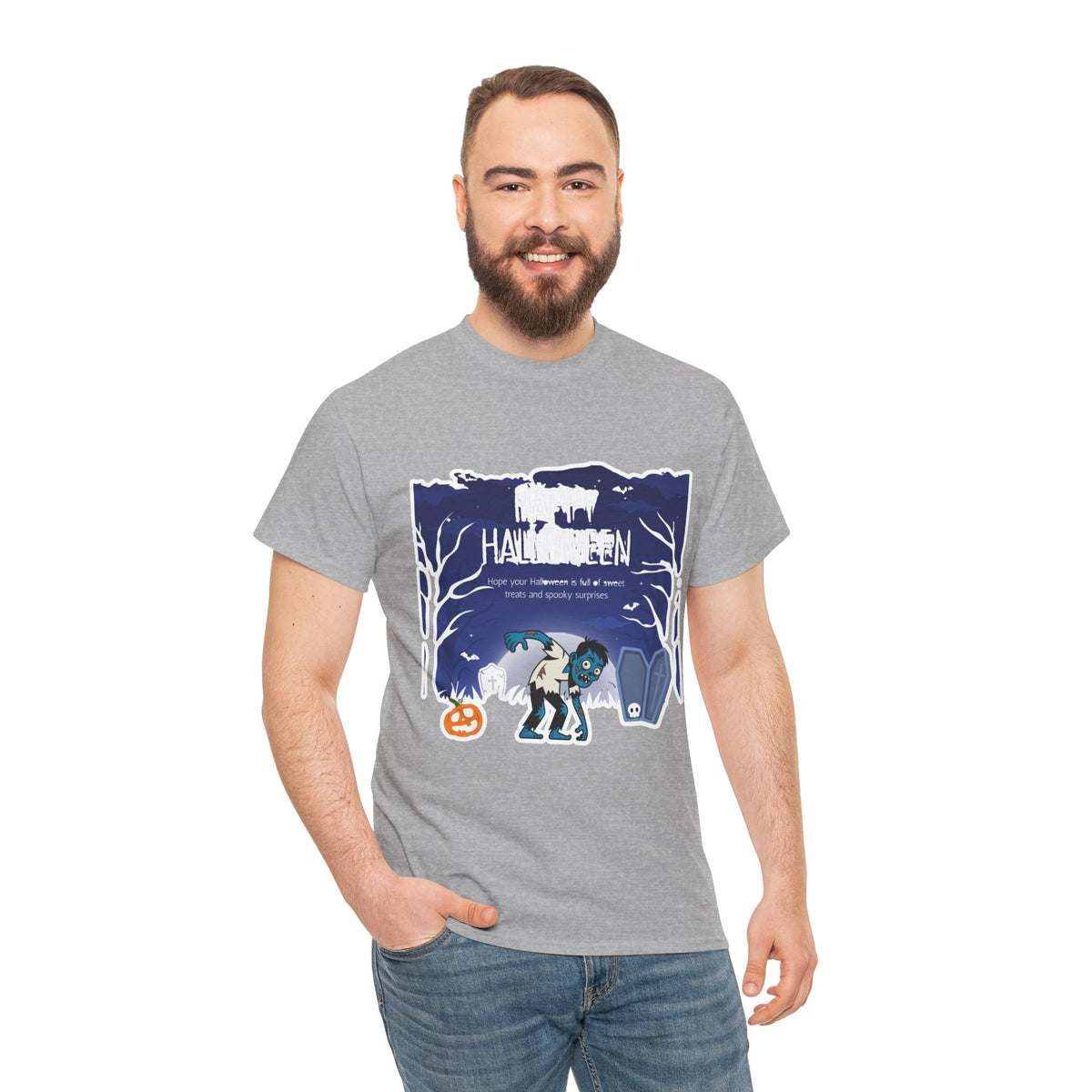 Happy Halloween Cute Witch T-Shirt — Halloween Graphic Tee for Kids & Adults