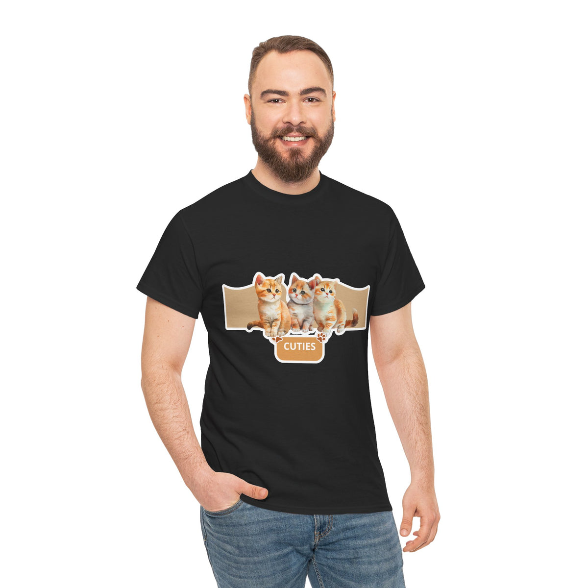 Cute Kittens "Cuties" T-Shirt - Adorable Cat Graphic Tee for Cat Lovers