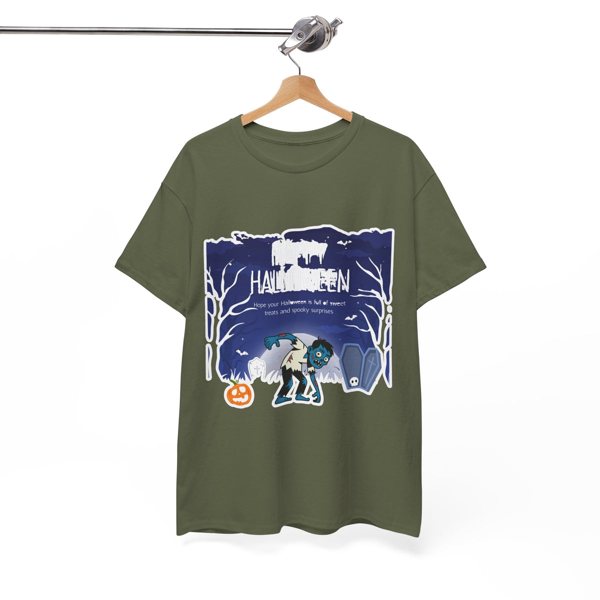 Happy Halloween Cute Witch T-Shirt — Halloween Graphic Tee for Kids & Adults