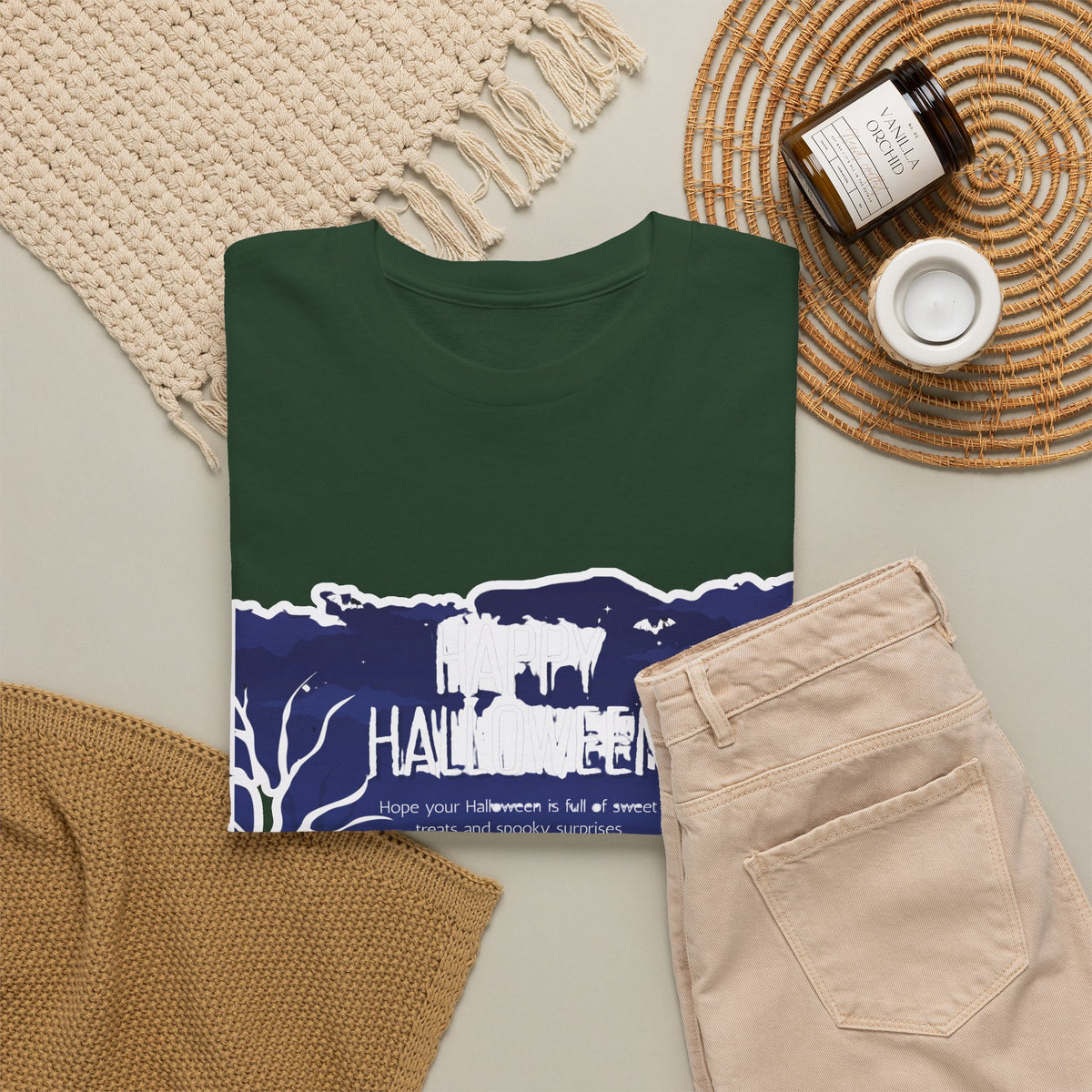 Happy Halloween Cute Witch T-Shirt — Halloween Graphic Tee for Kids & Adults