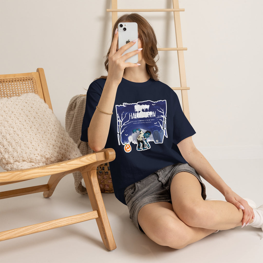 Happy Halloween Cute Witch T-Shirt — Halloween Graphic Tee for Kids & Adults
