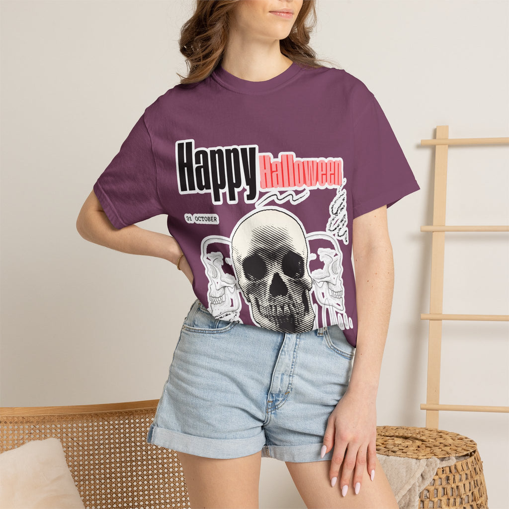 Happy Halloween Skull T-Shirt — Graphic Halloween Tee