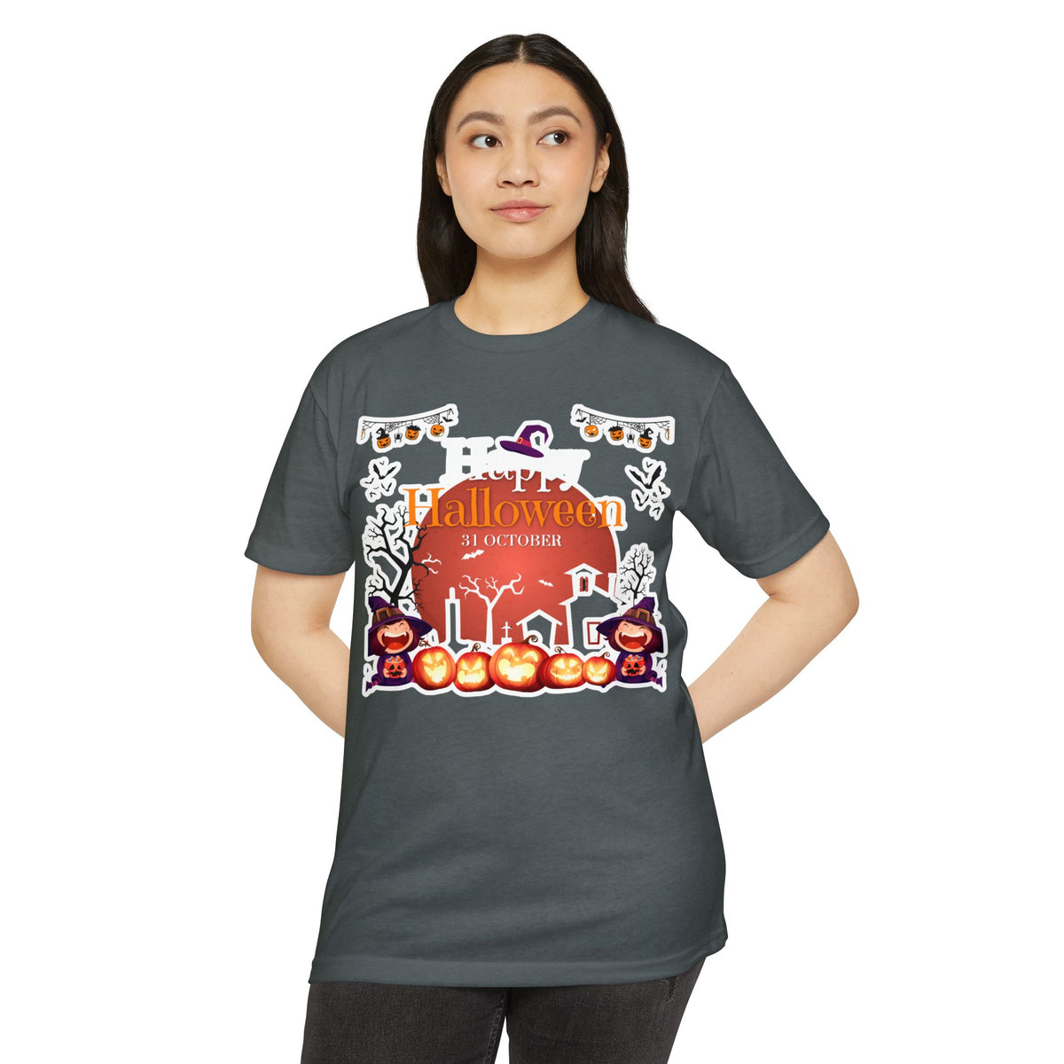 Halloween Pumpkin Haunted House T-Shirt