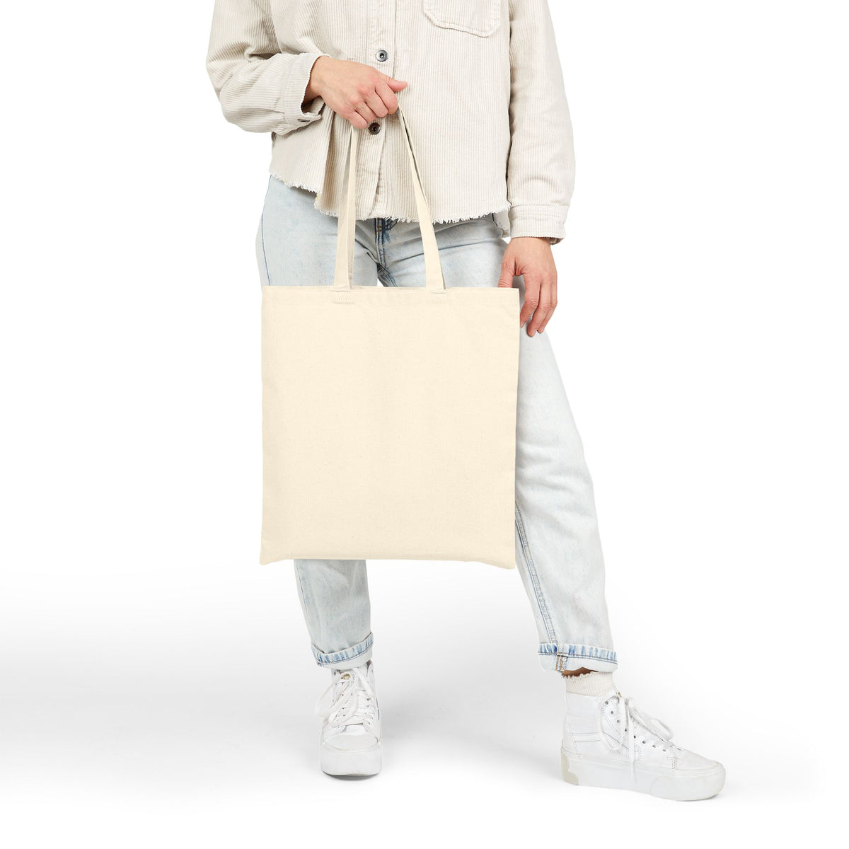 Halloween Tote Bag — "Happy Halloween" Ghost Pumpkin Canvas Tote
