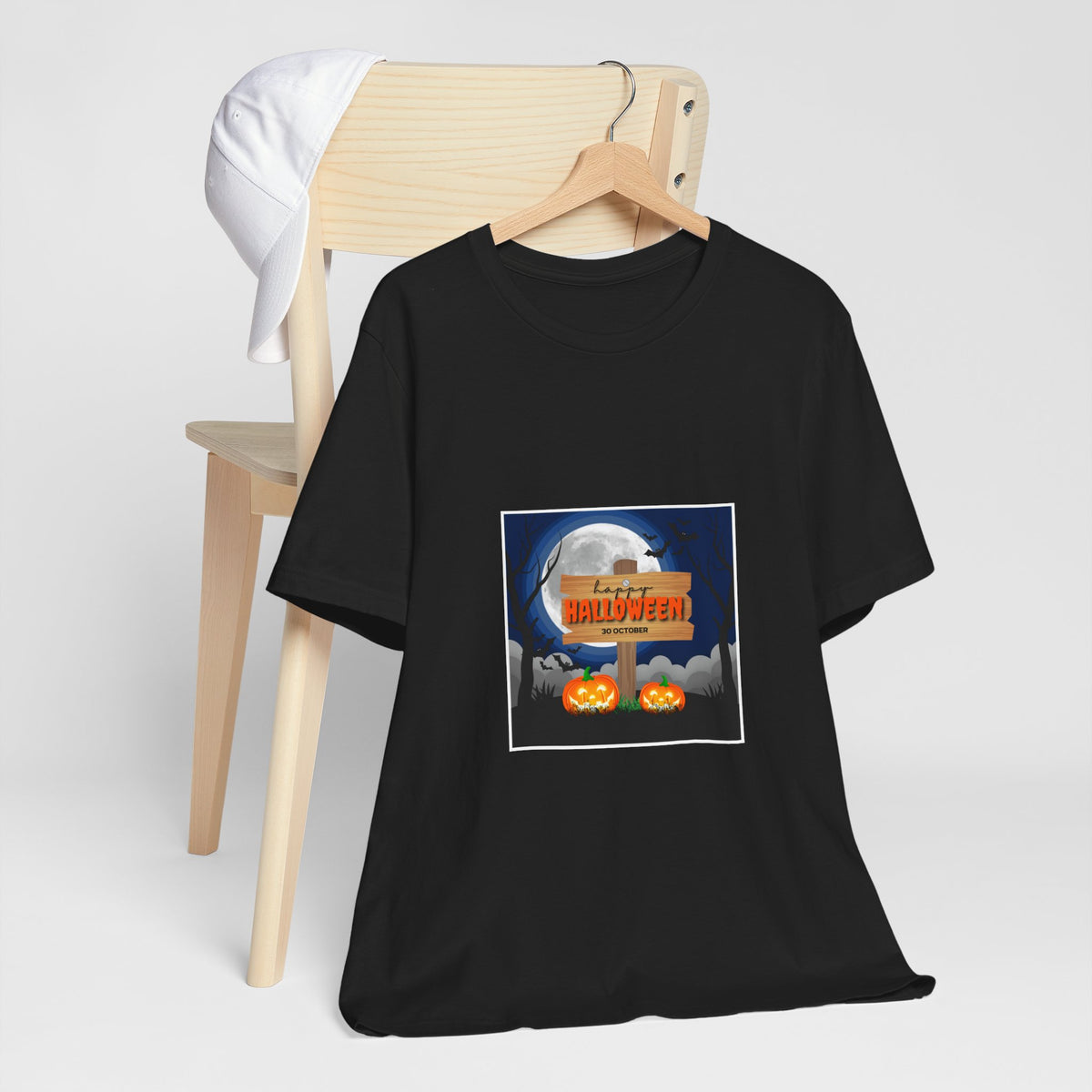 Halloween Pumpkin Sign T-Shirt — Happy Halloween Graphic Tee