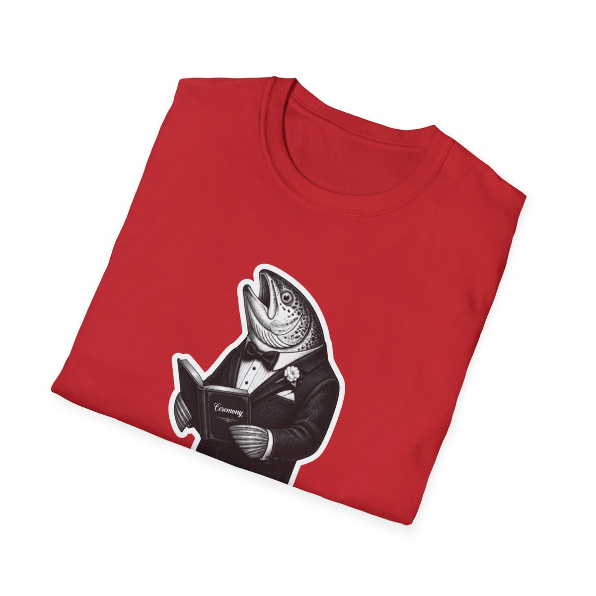 Salmon Gentleman T-Shirt — Dapper Fish Graphic Tee