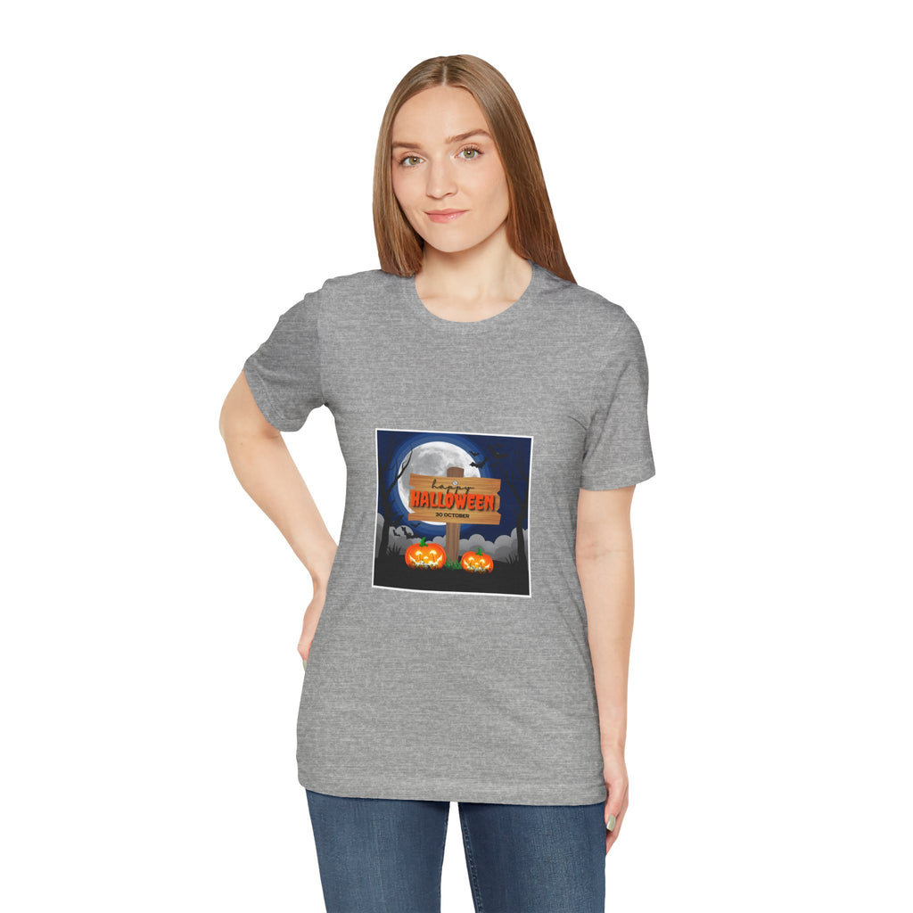 Halloween Pumpkin Sign T-Shirt — Happy Halloween Graphic Tee