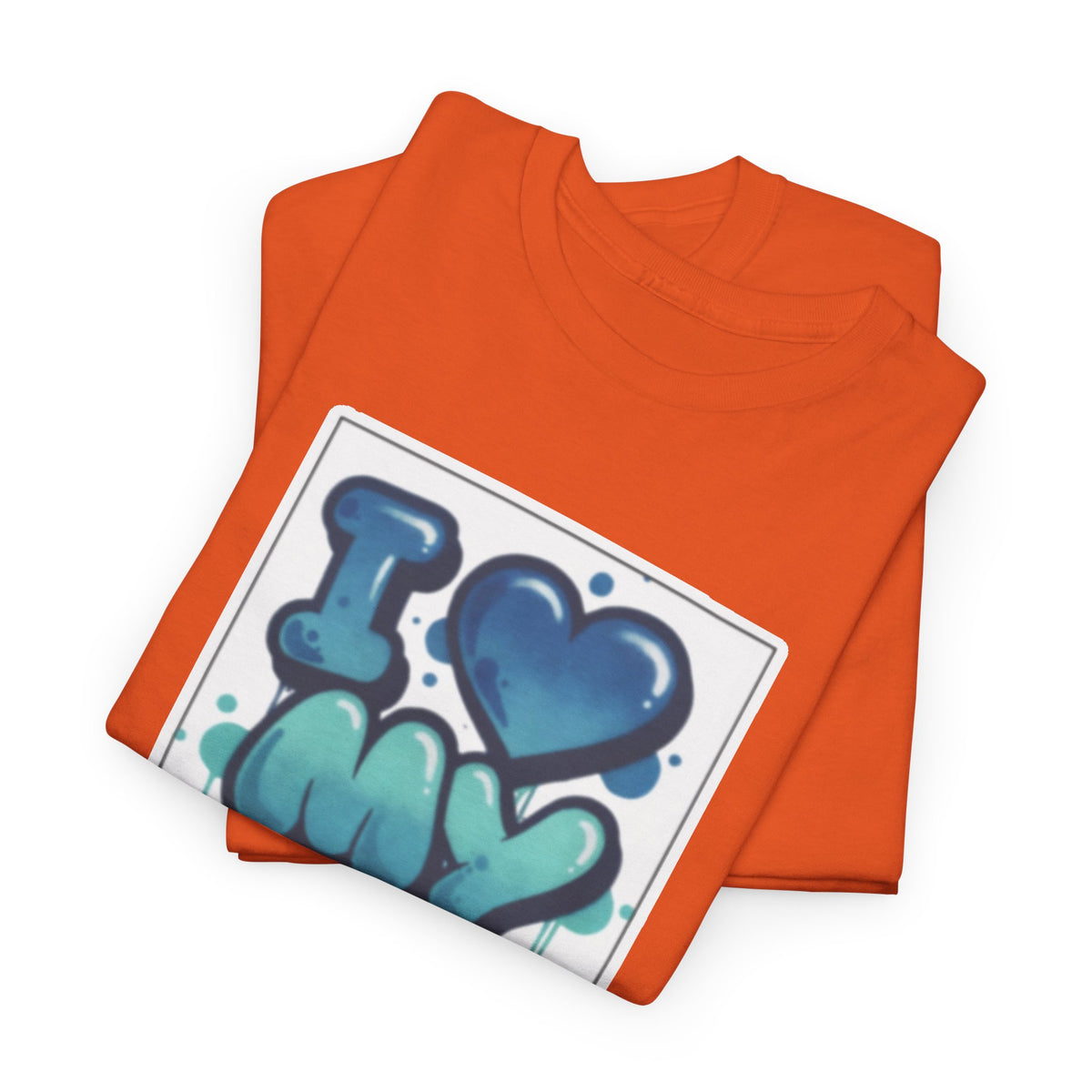 I LOVE My GF T-Shirt — Cute Blue Graffiti Love Tee for Girlfriend Gifts
