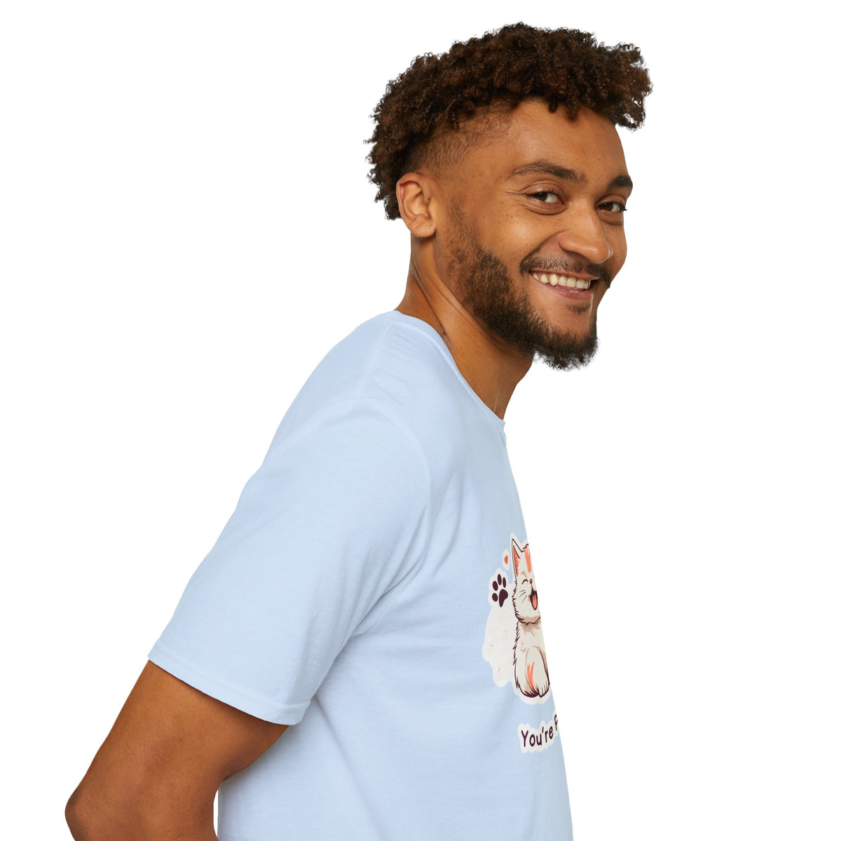 Cat T-Shirt — Cute 'You're Purr-fect' Kitten Graphic Tee