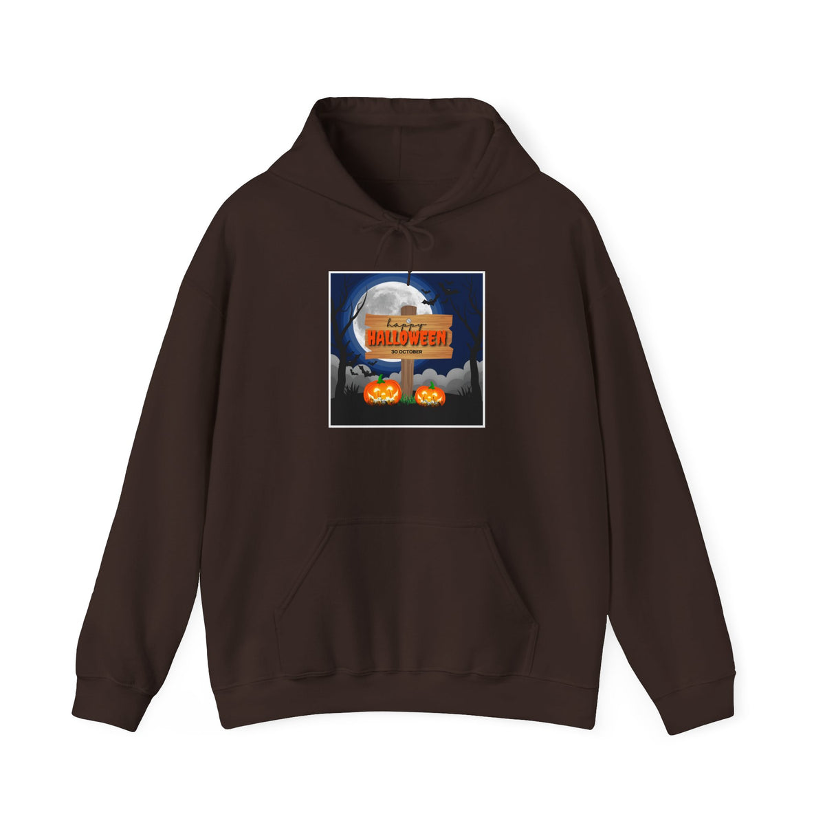 Halloween Moon Hoodie – Pumpkin Jack-O'-Lantern Graphic Sweatshirt