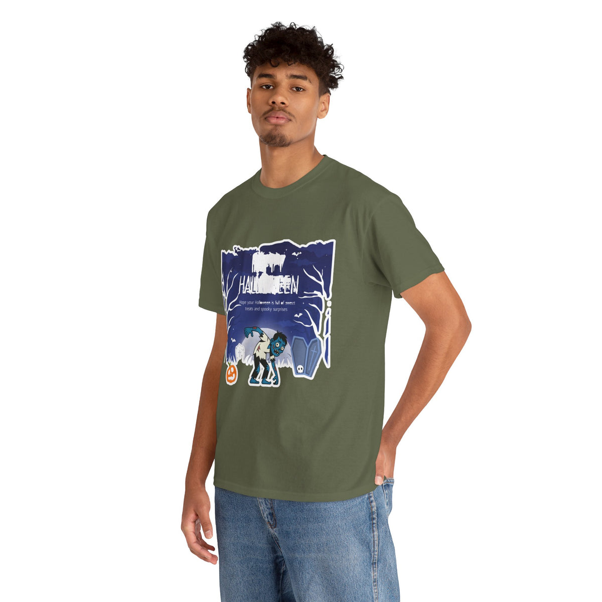 Happy Halloween Cute Witch T-Shirt — Halloween Graphic Tee for Kids & Adults