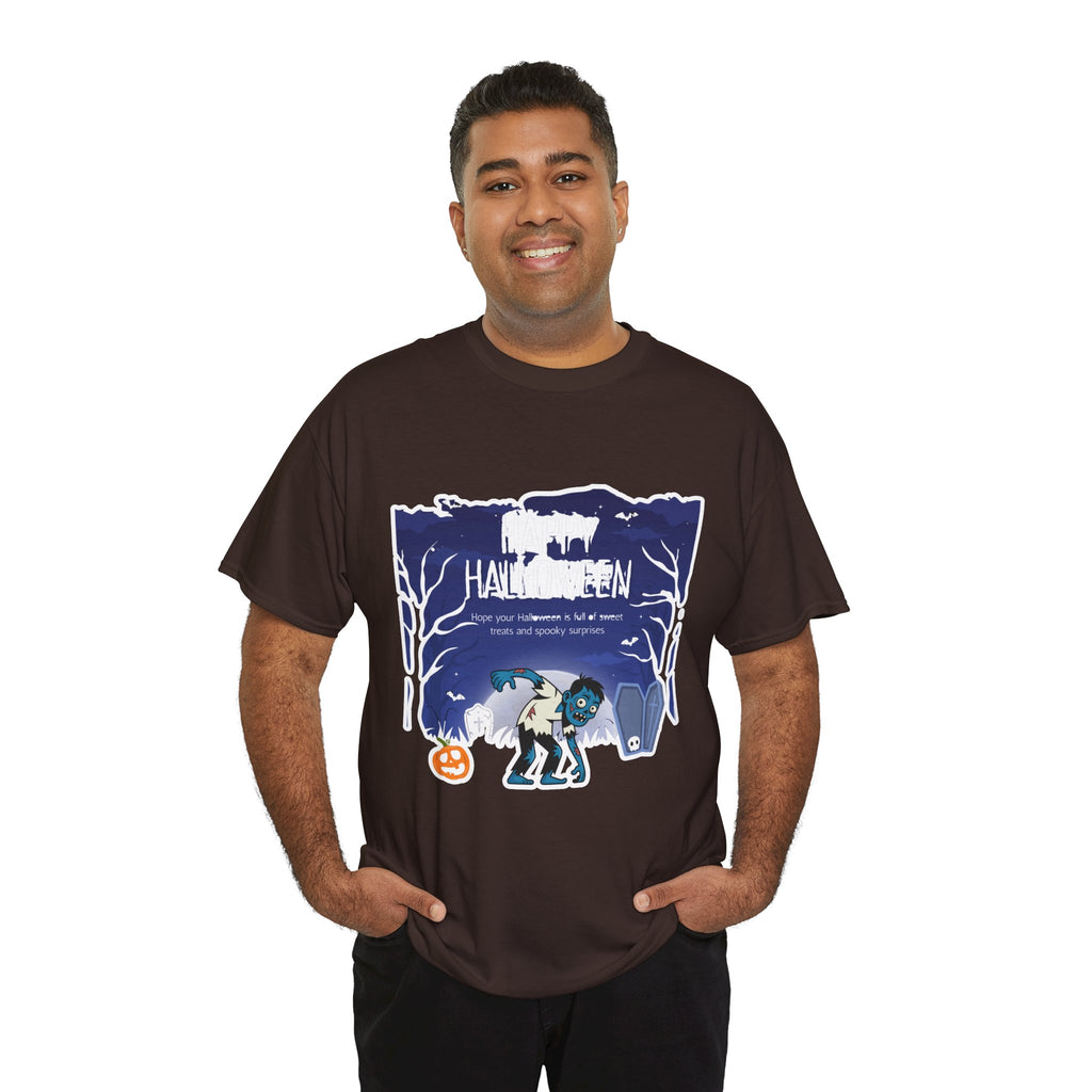 Happy Halloween Cute Witch T-Shirt — Halloween Graphic Tee for Kids & Adults