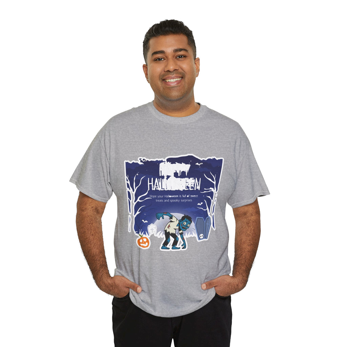 Happy Halloween Cute Witch T-Shirt — Halloween Graphic Tee for Kids & Adults