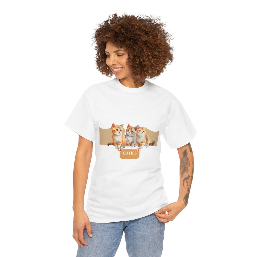Cute Kittens "Cuties" T-Shirt - Adorable Cat Graphic Tee for Cat Lovers
