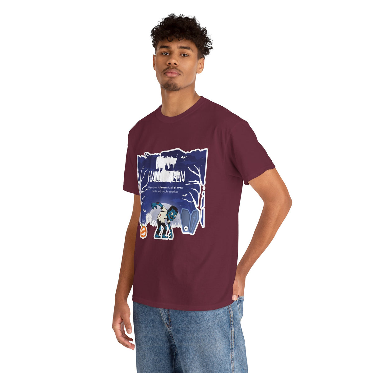 Happy Halloween Cute Witch T-Shirt — Halloween Graphic Tee for Kids & Adults