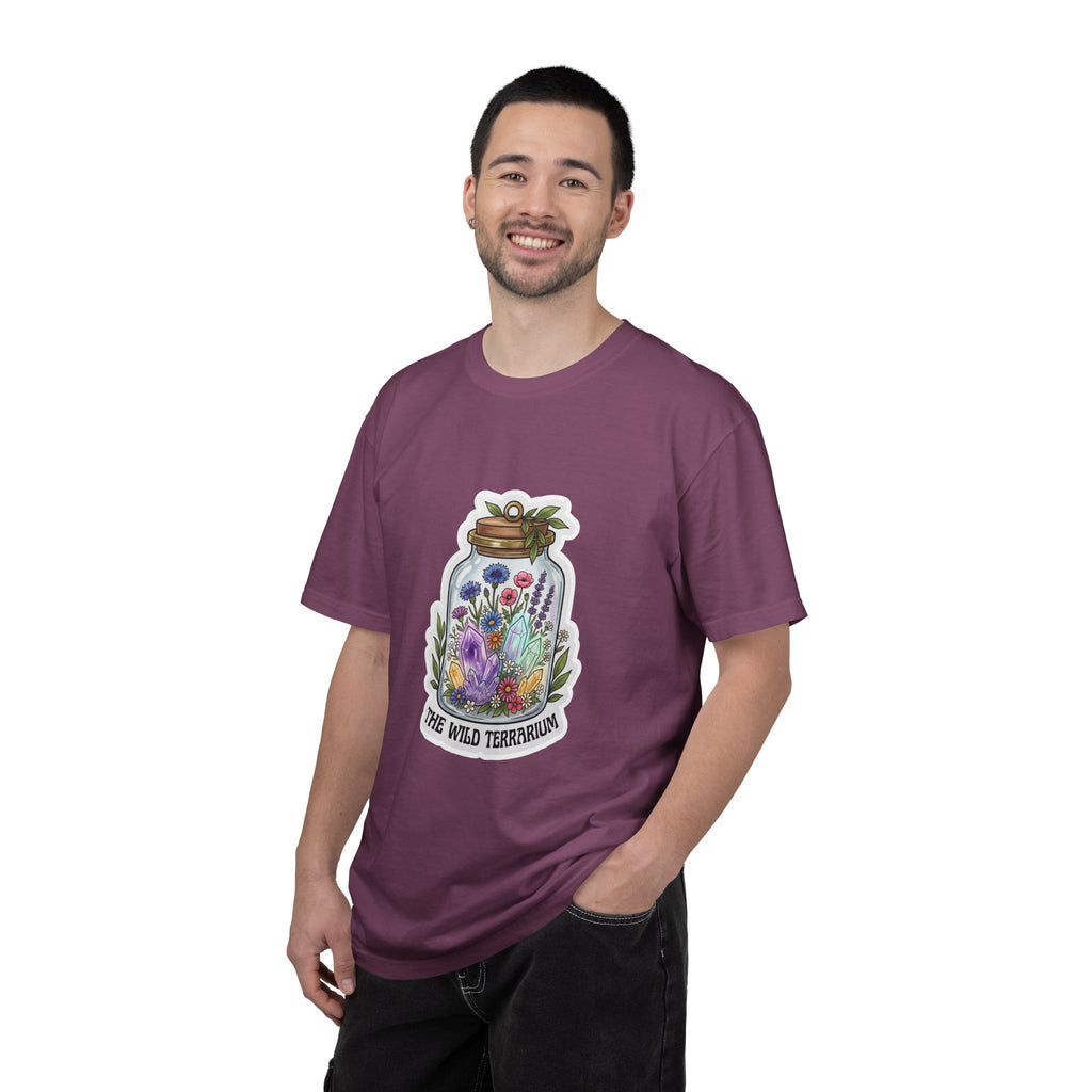 Terrarium Floral T-Shirt — "The Wild Terrarium" Botanical Jar Tee