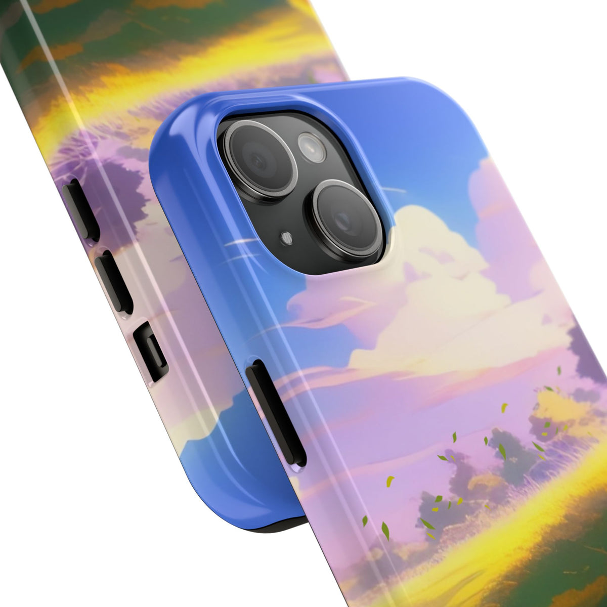 Scenic Sunset Field Tough Phone Case — Pastel Sky Landscape iPhone Case