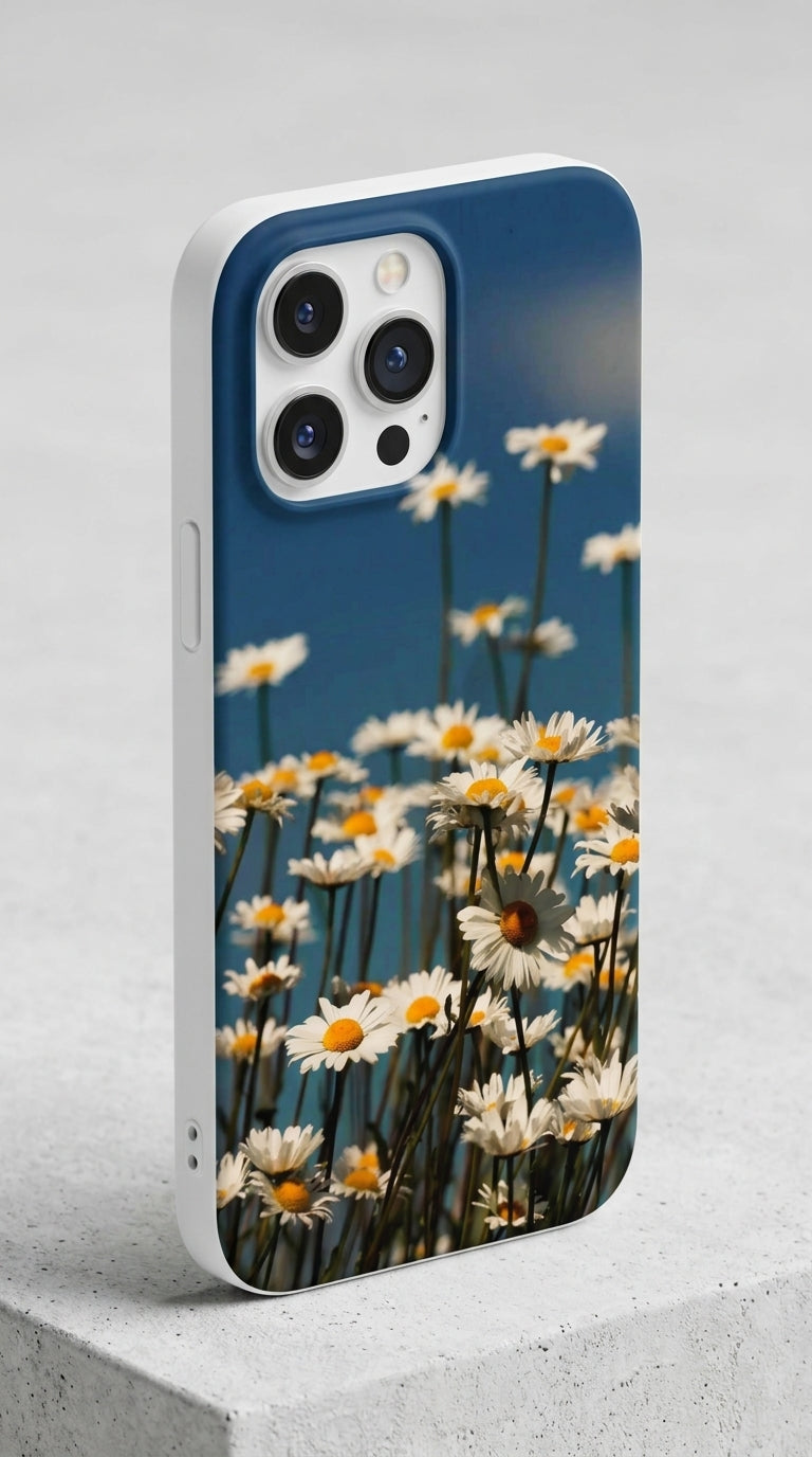 Daisy Field Tough Phone Case — Protective Floral iPhone Case