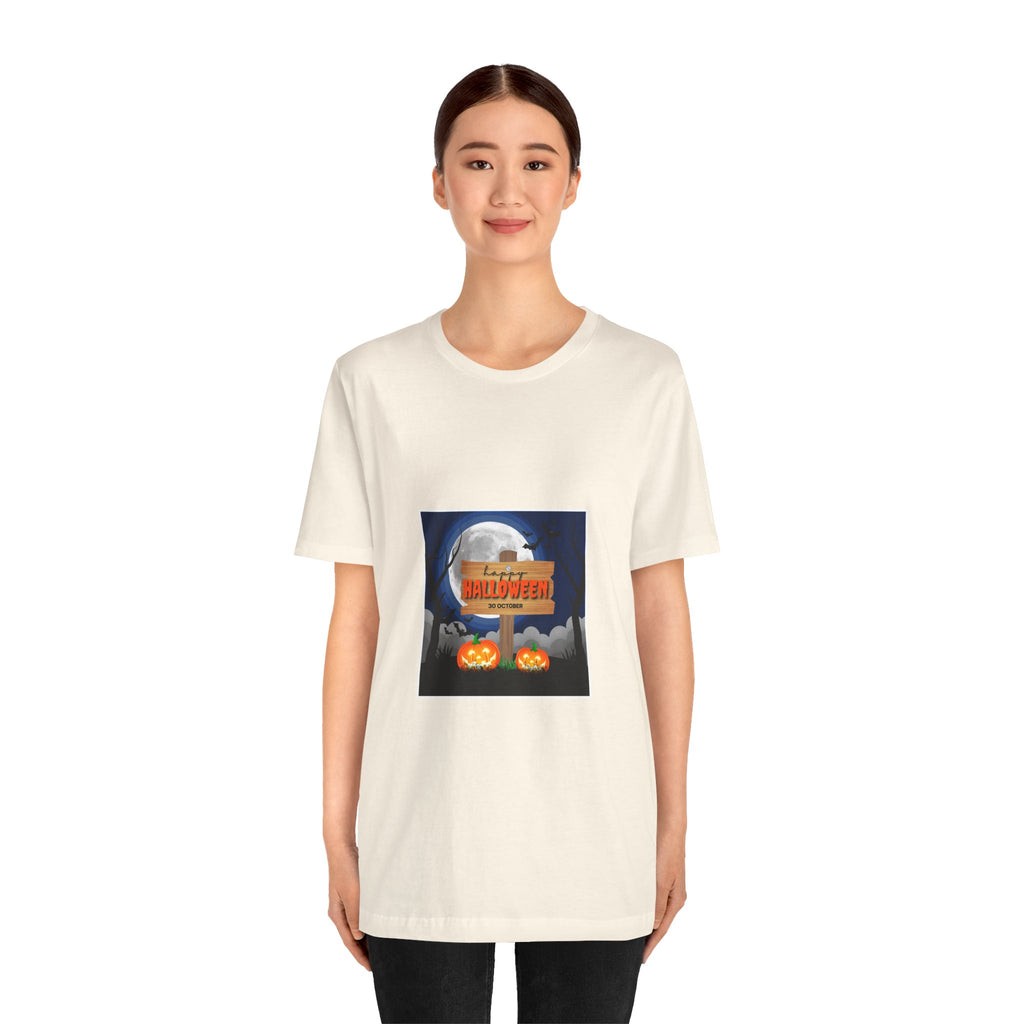 Halloween Pumpkin Sign T-Shirt — Happy Halloween Graphic Tee