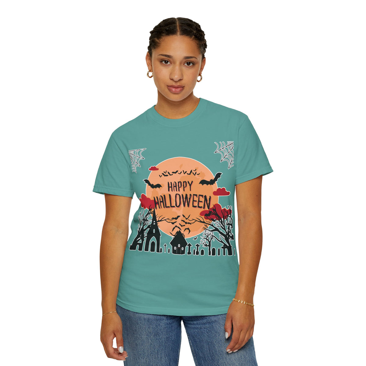 Happy Halloween Haunted Village T-Shirt