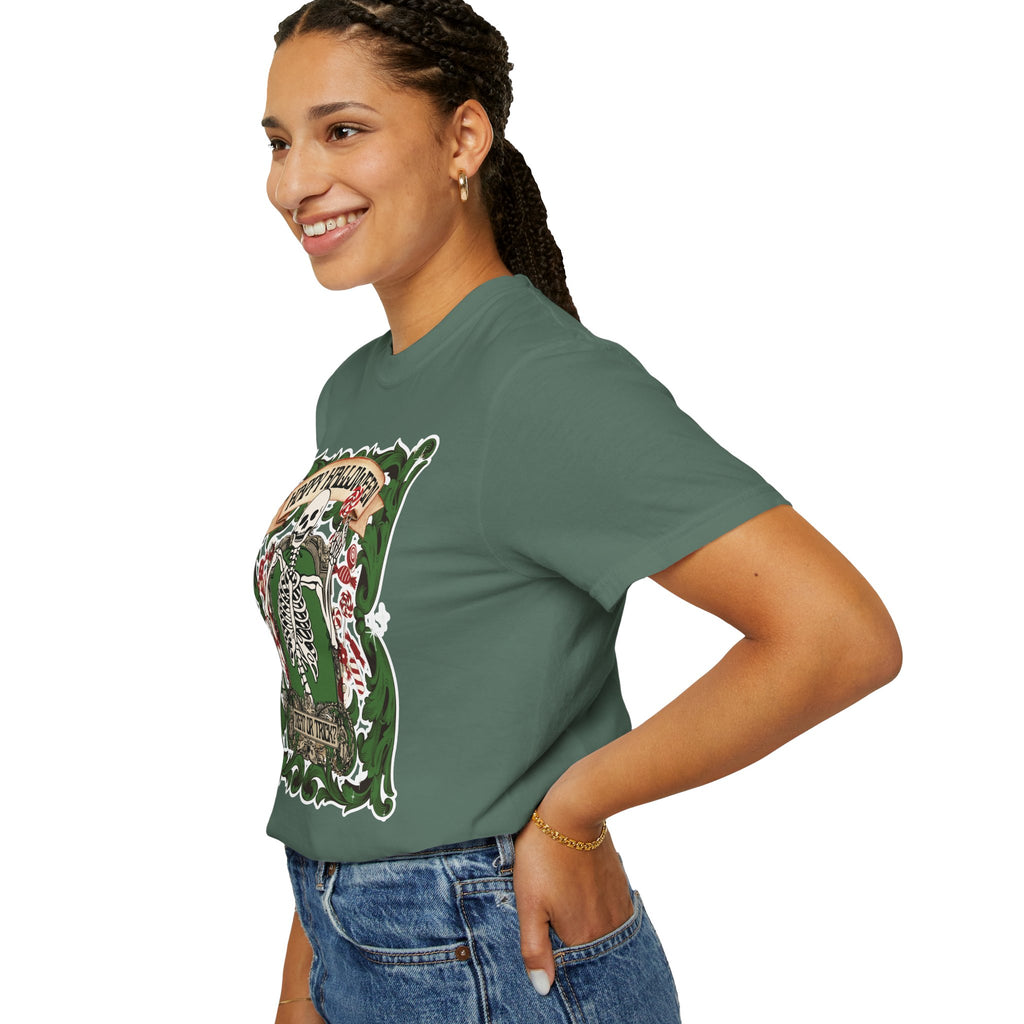 Happy Halloween Skeleton T-Shirt — Vintage Trick or Treat Graphic Tee