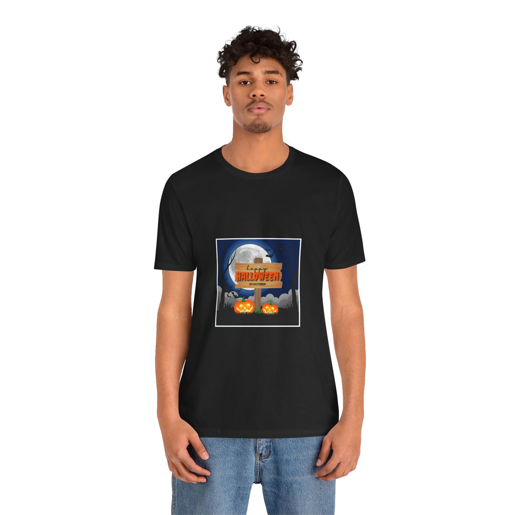 Halloween Pumpkin Sign T-Shirt — Happy Halloween Graphic Tee