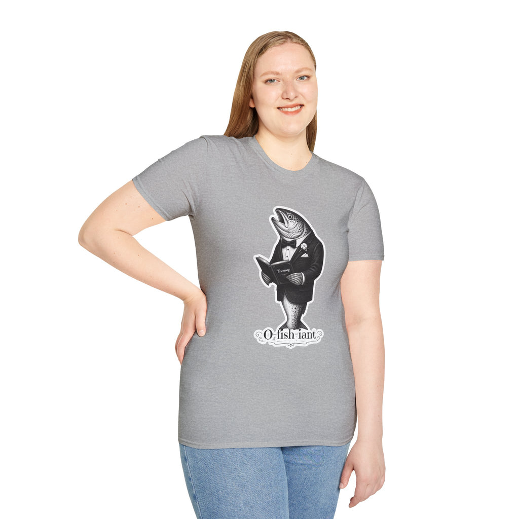 Salmon Gentleman T-Shirt — Dapper Fish Graphic Tee