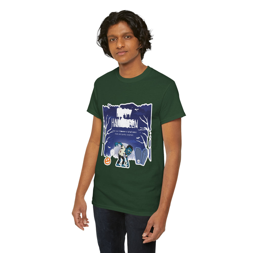 Happy Halloween Cute Witch T-Shirt — Halloween Graphic Tee for Kids & Adults