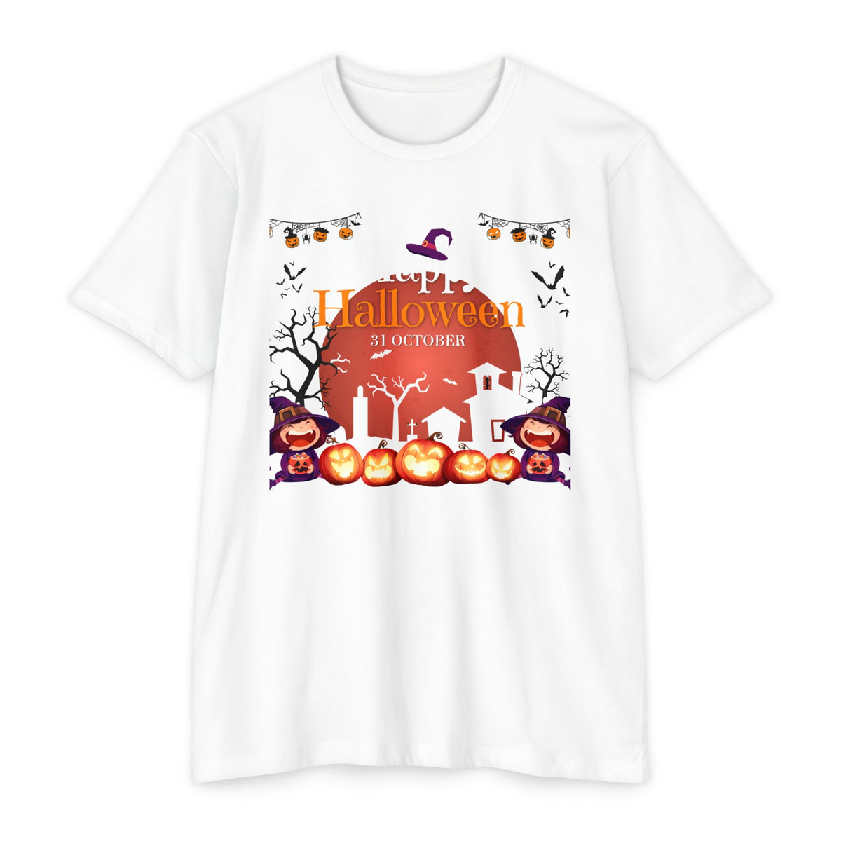 Halloween Pumpkin Haunted House T-Shirt