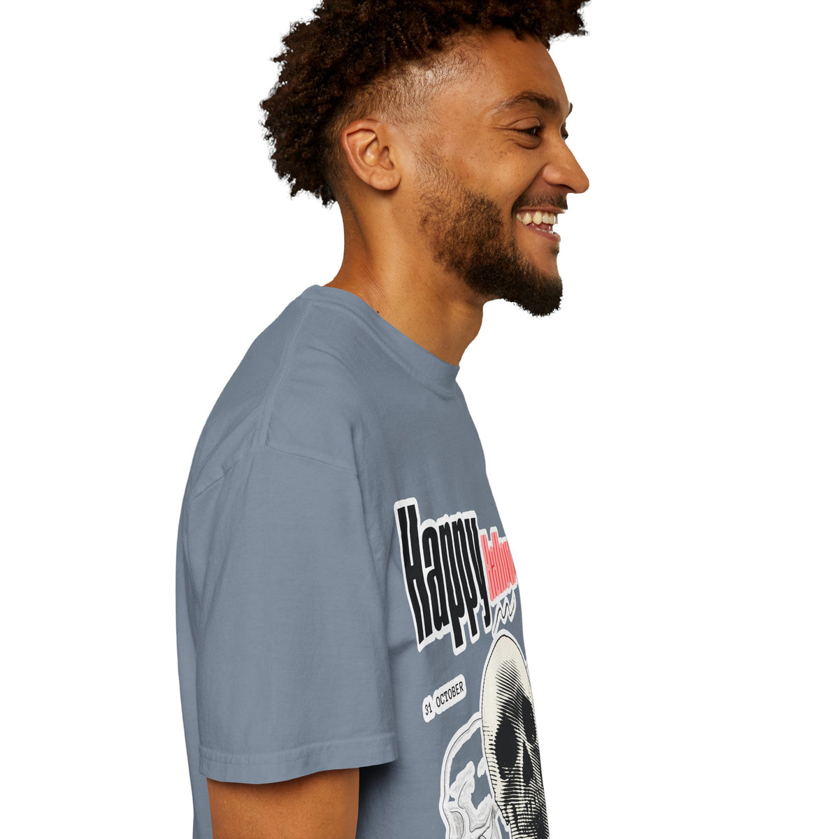 Happy Halloween Skull T-Shirt — Graphic Halloween Tee