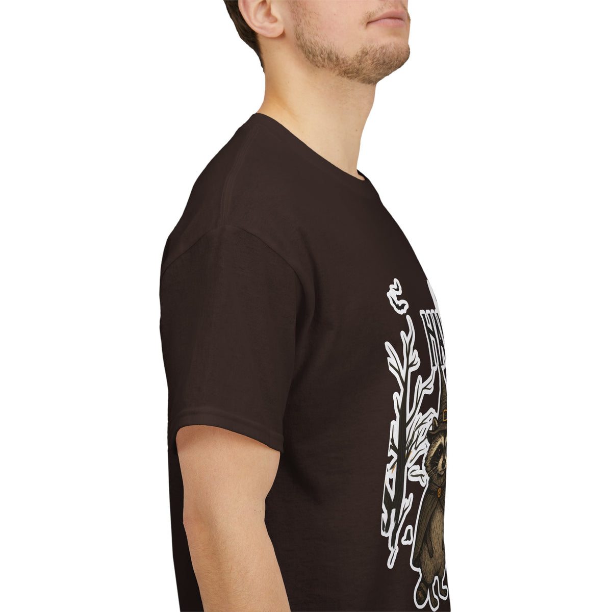 Halloween Raccoon Ghost Pumpkin T‑Shirt — Cute Spooky Costume Trio Tee