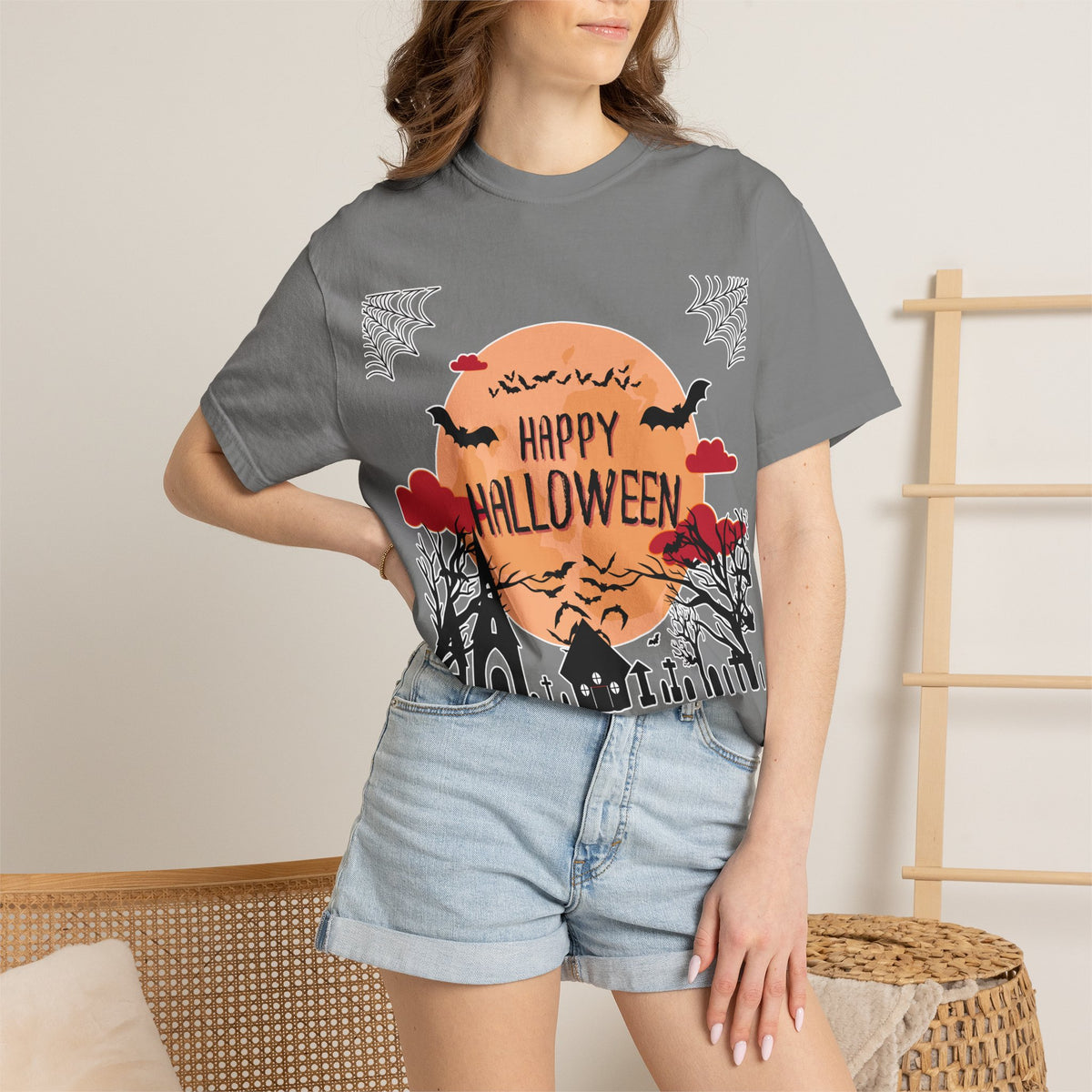 Happy Halloween Haunted Village T-Shirt