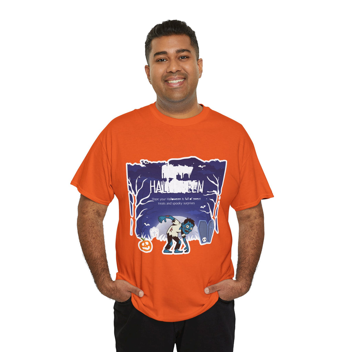 Happy Halloween Cute Witch T-Shirt — Halloween Graphic Tee for Kids & Adults