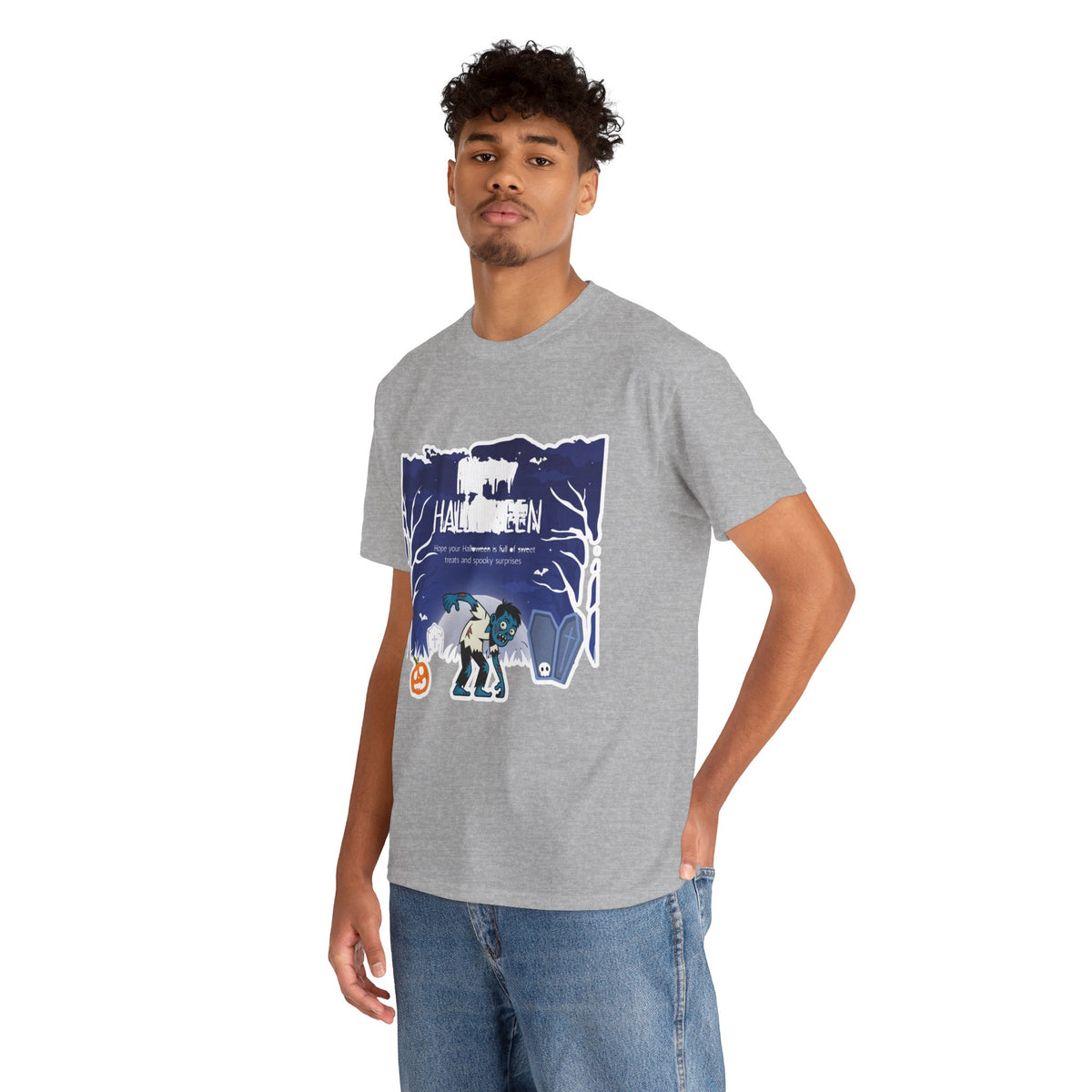 Happy Halloween Cute Witch T-Shirt — Halloween Graphic Tee for Kids & Adults