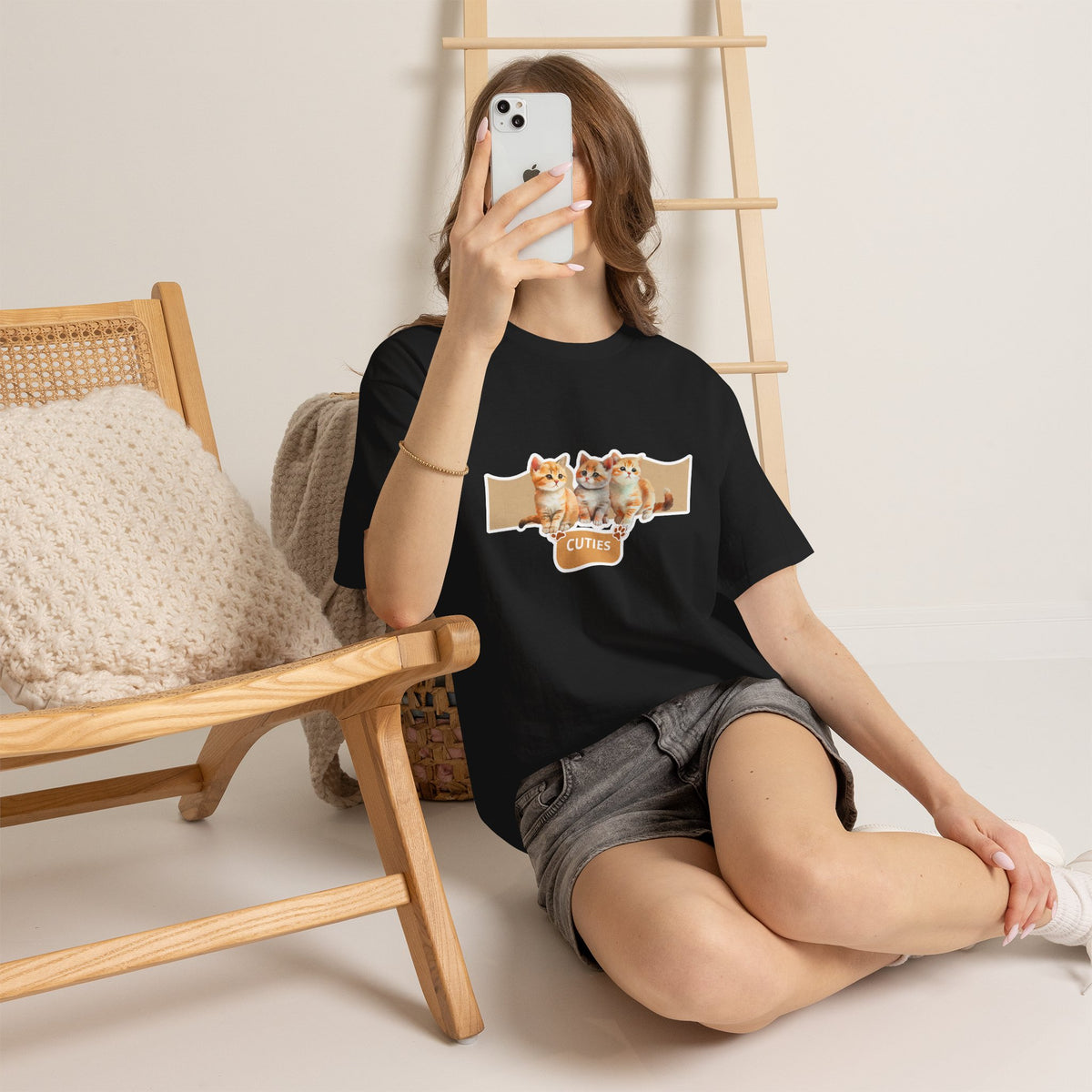 Cute Kittens "Cuties" T-Shirt - Adorable Cat Graphic Tee for Cat Lovers