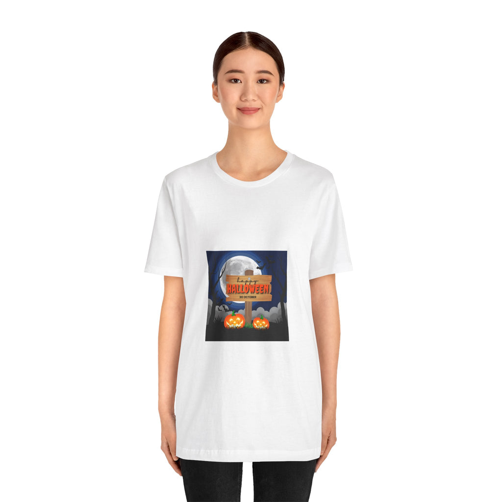 Halloween Pumpkin Sign T-Shirt — Happy Halloween Graphic Tee