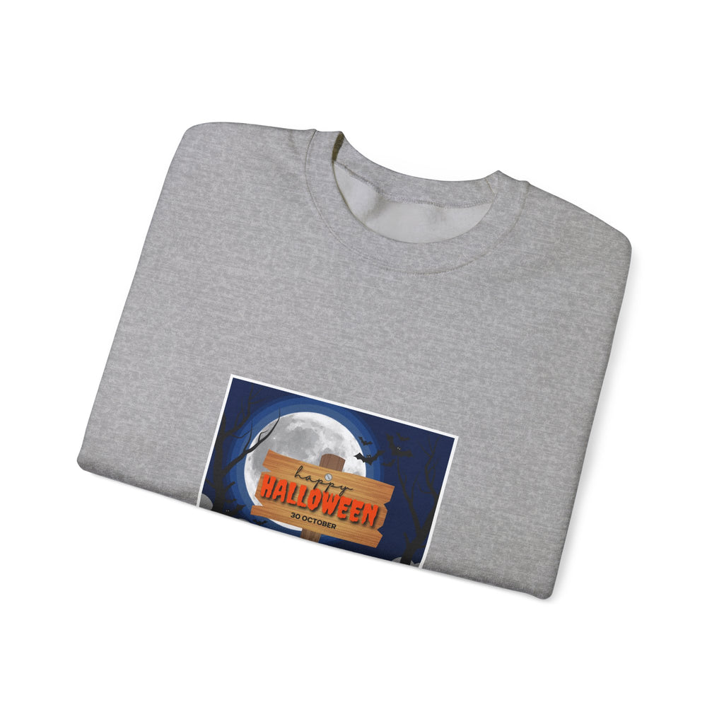 Halloween Crewneck Sweatshirt - Spooky Night Pumpkins Design
