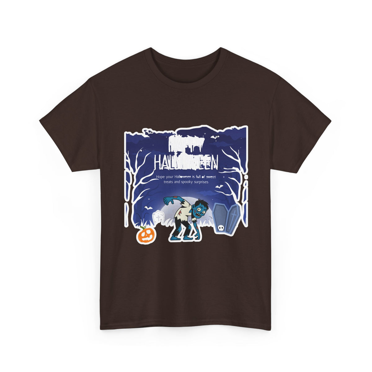 Happy Halloween Cute Witch T-Shirt — Halloween Graphic Tee for Kids & Adults