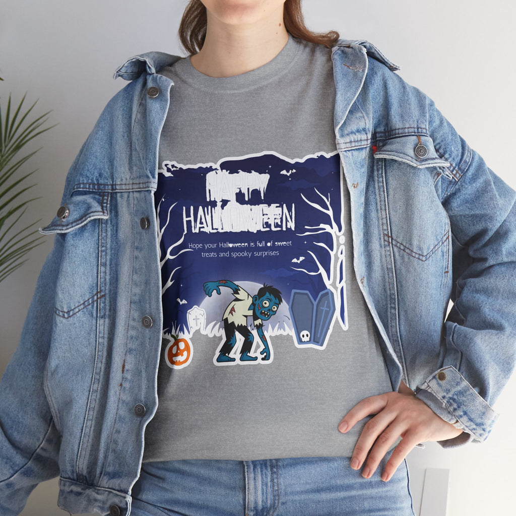 Happy Halloween Cute Witch T-Shirt — Halloween Graphic Tee for Kids & Adults