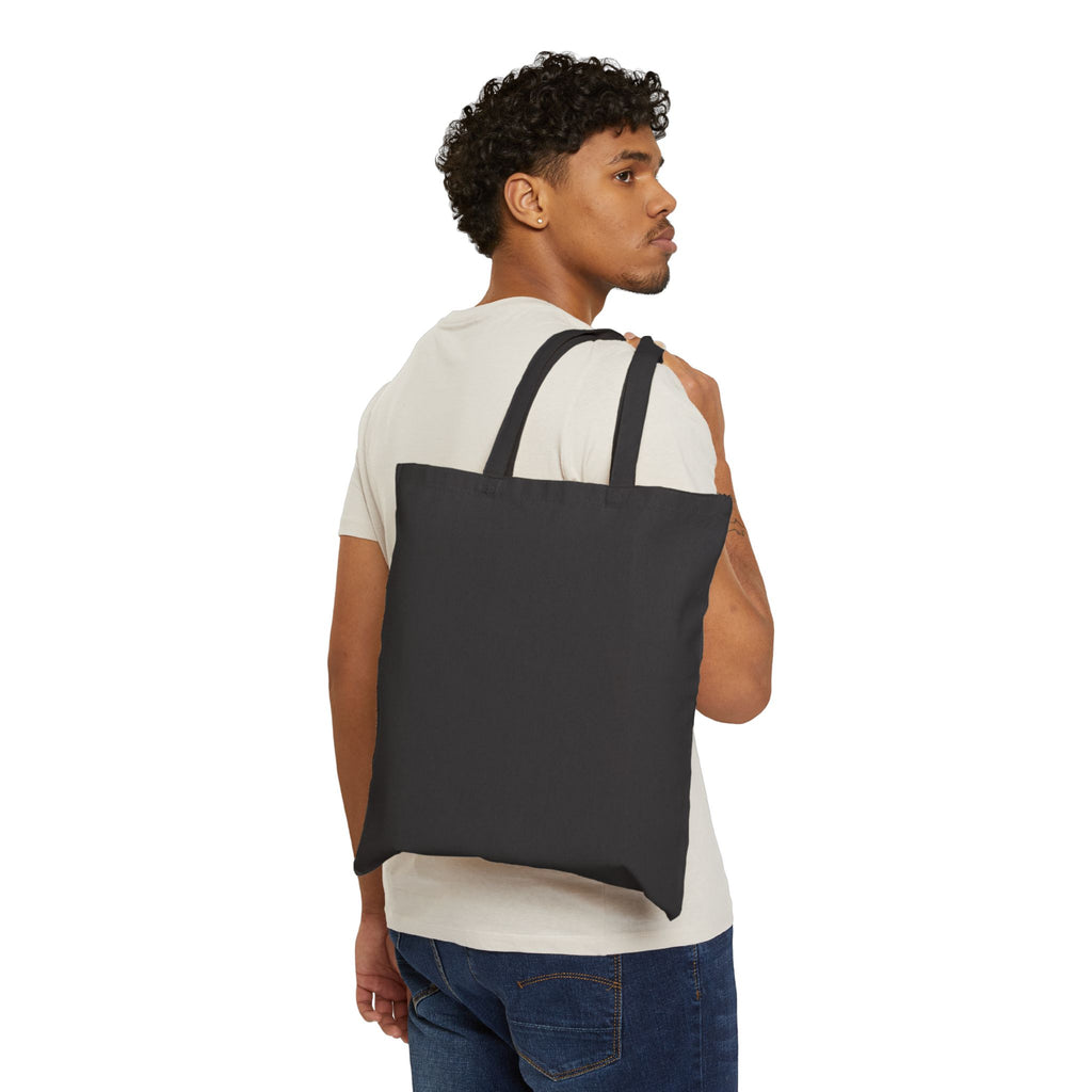 Halloween Tote Bag — "Happy Halloween" Ghost Pumpkin Canvas Tote