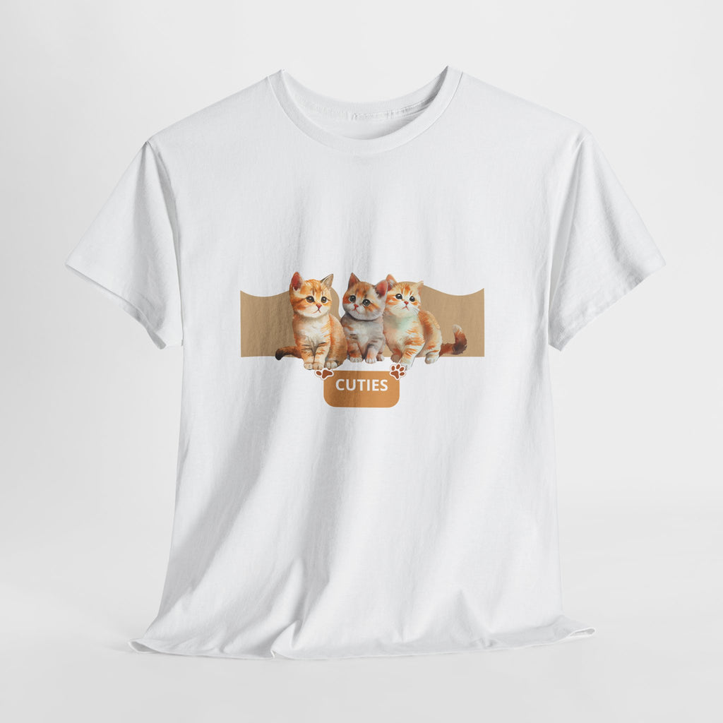 Cute Kittens "Cuties" T-Shirt - Adorable Cat Graphic Tee for Cat Lovers