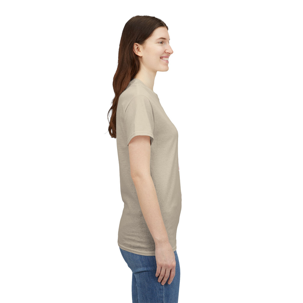 T-Shirt — I Live, I Study Graphic Tee (Minimalist Floral Collage)