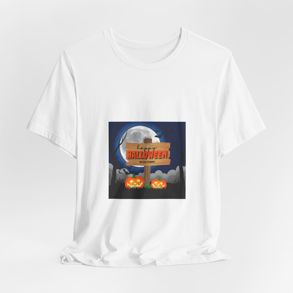 Halloween Pumpkin Sign T-Shirt — Happy Halloween Graphic Tee