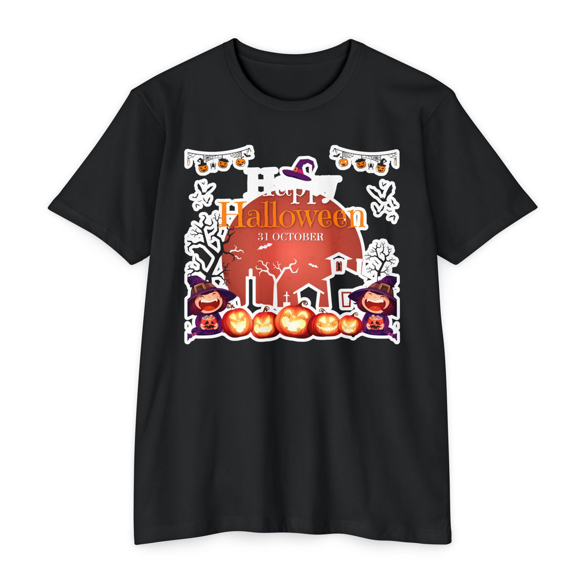 Halloween Pumpkin Haunted House T-Shirt