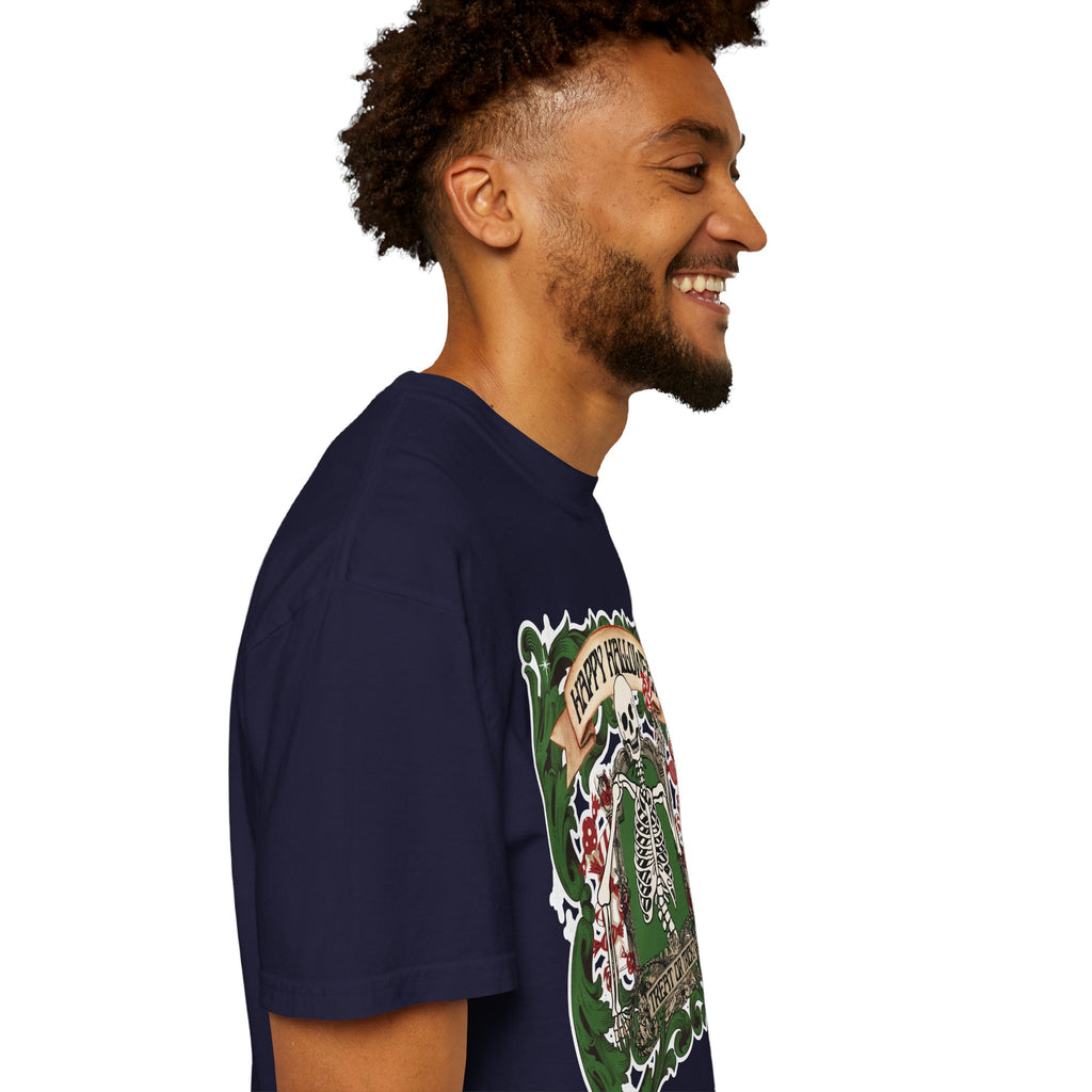 Happy Halloween Skeleton T-Shirt — Vintage Trick or Treat Graphic Tee
