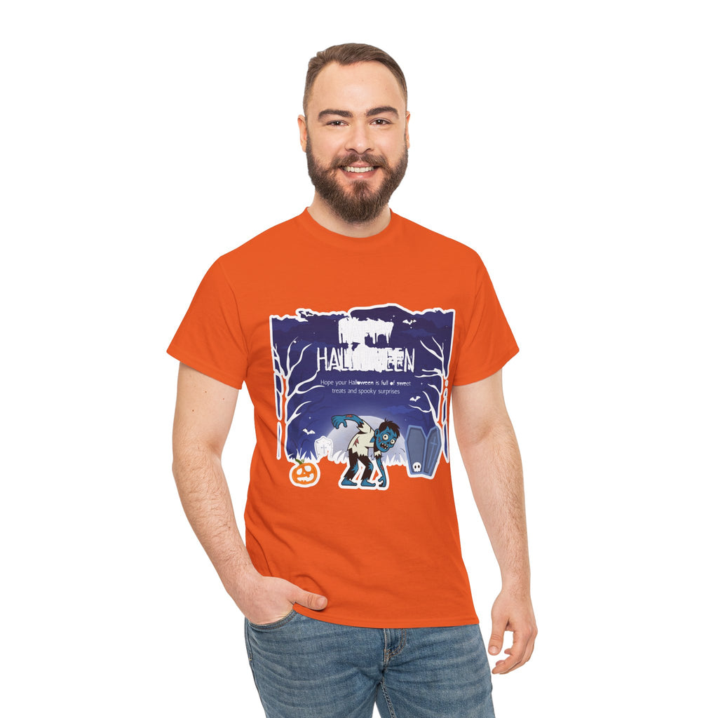 Happy Halloween Cute Witch T-Shirt — Halloween Graphic Tee for Kids & Adults